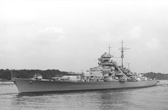 The German Battleship, the Bismarck